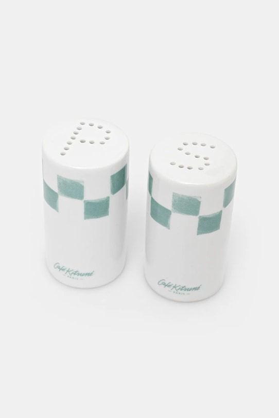Posudica za sol i papar Café Kitsuné Checkerboard Porcelain Salt And Pepper bijela PU08106O0010