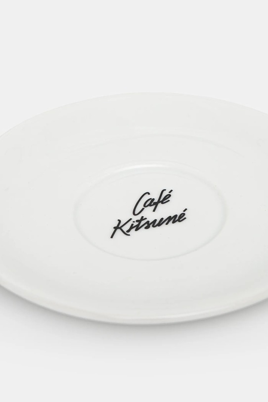 Šalica za kavu s tanjurićem Café Kitsuné Cup & Saucer Size M CKJU08102O0010 bijela AW25