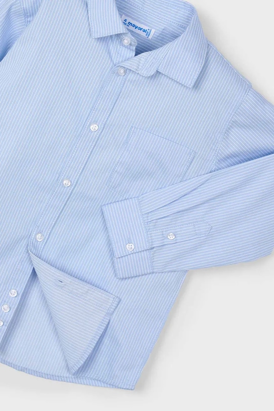 Mayoral cămașă de bumbac pentru copii albastru 146.5A.Mini.9BYA