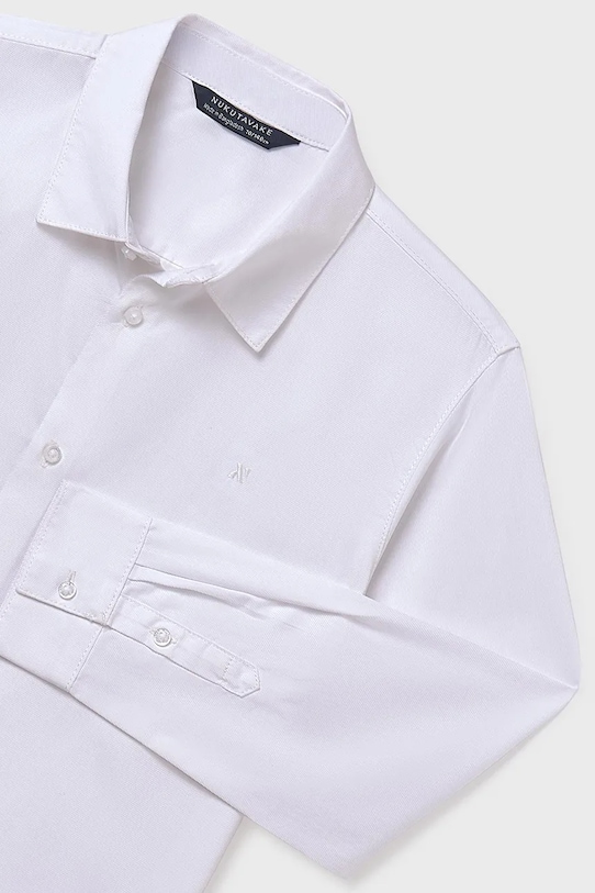 Băieți Mayoral cămașă copii 874.7A.Junior.9BYA alb