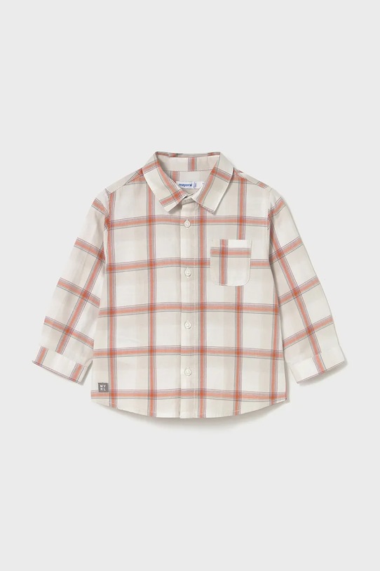 Mayoral koszula bawełniana dziecięca bawełna pomarańczowy 2109.3B.Baby.9BYA