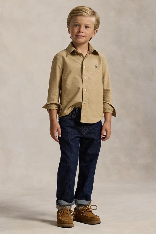 Παιδικό βαμβακερό πουκάμισο Polo Ralph Lauren 322858909022