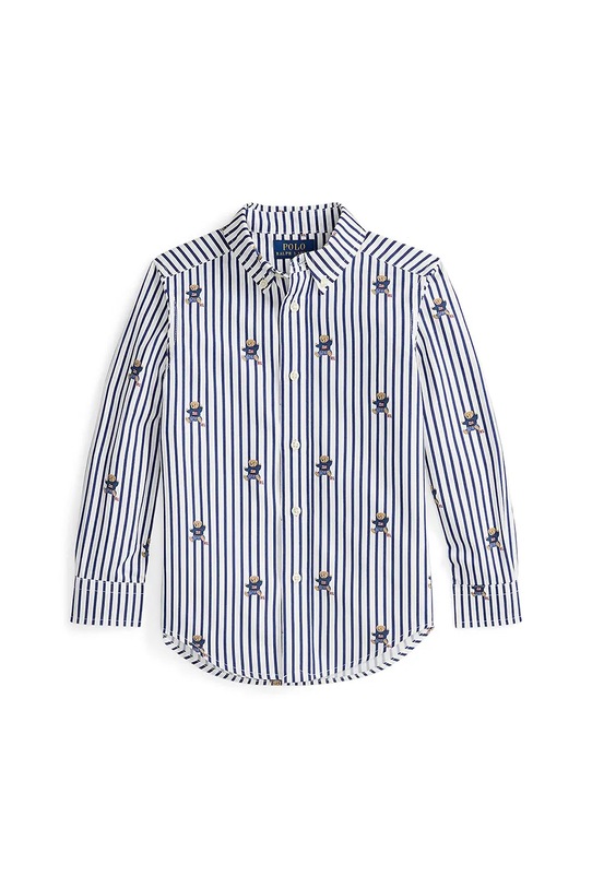 Dječja pamučna košulja Polo Ralph Lauren casual mornarsko plava 322979326001
