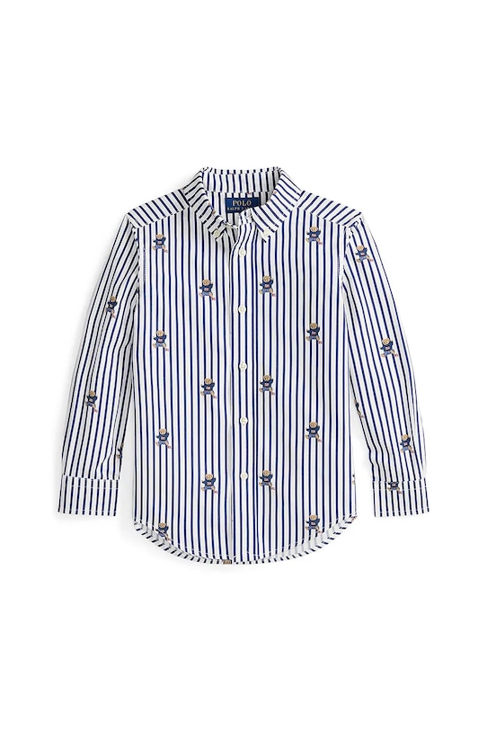 Polo Ralph Lauren koszula bawełniana dziecięca wzorzyste granatowy 322979326001