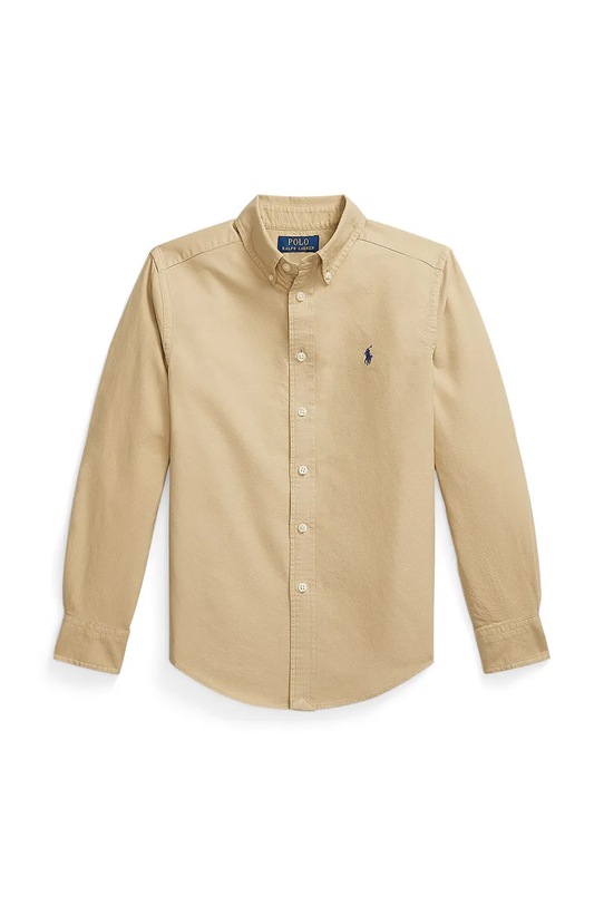 Dječja pamučna košulja Polo Ralph Lauren 323858909022 bež AW25