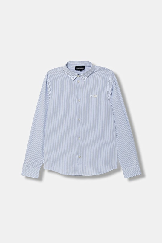 Emporio Armani cămașă de bumbac pentru copii lung albastru EB000625.AF16580