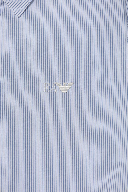 BIMBO Emporio Armani camicia di cotone per bambini EB000625.AF16580 blu
