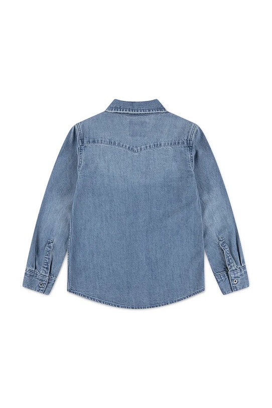 Levi's koszula bawełniana dziecięca NEW BARSTOW WESTERN SHIRT 8EL534 niebieski AW25