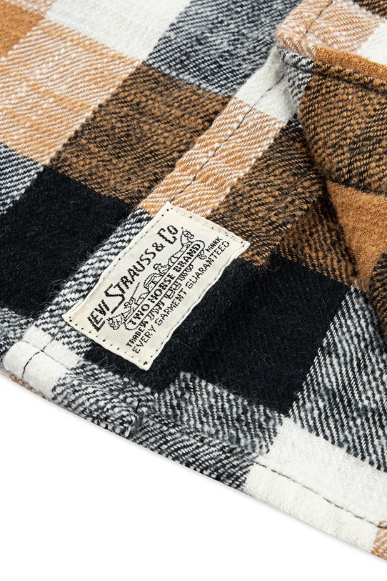 Levi's koszula BUFFALO CHECK FLANNEL SHIR 9EN817 beżowy