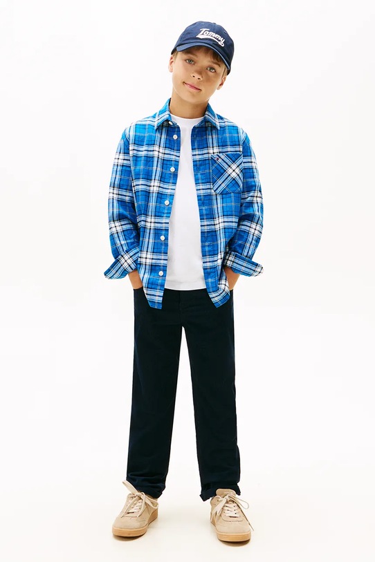 Tommy Hilfiger koszula dziecięca niebieski KB0KB09926.104.122.9BYA