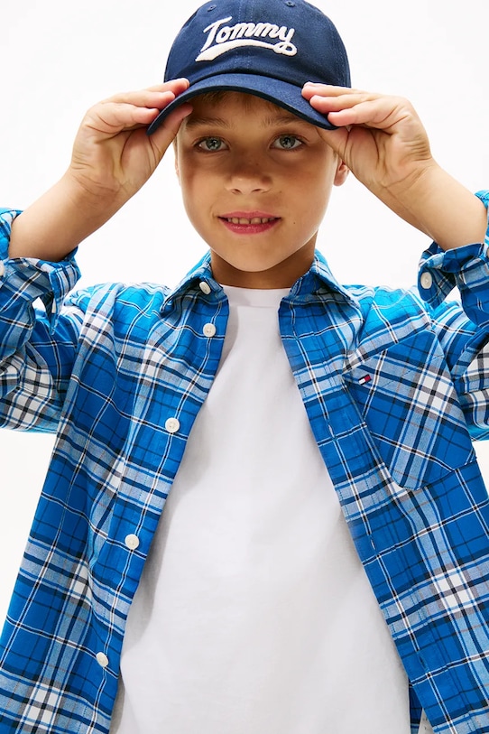Tommy Hilfiger koszula dziecięca KB0KB09926.104.122.9BYA niebieski