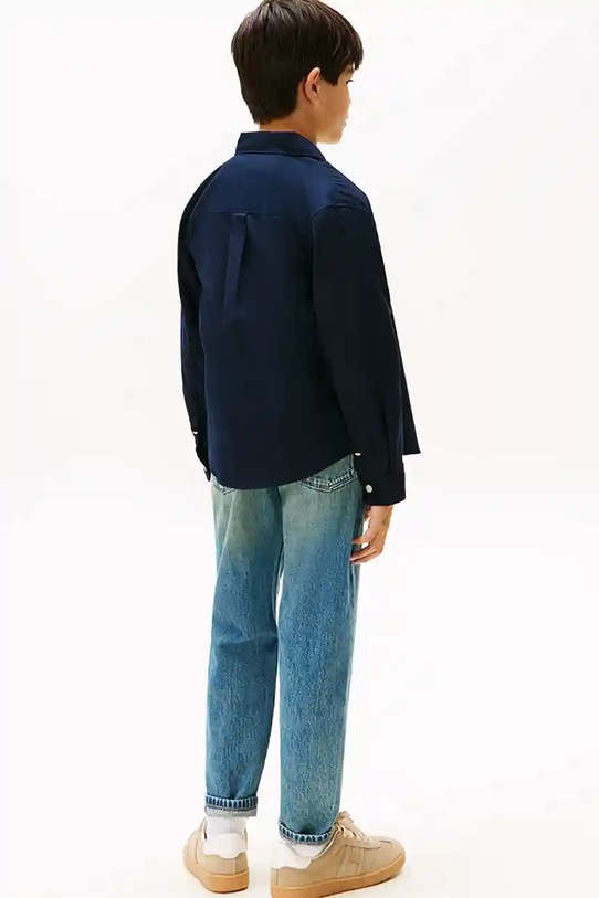 Tommy Hilfiger koszula dziecięca KB0KB10192.128.176.9BYA granatowy