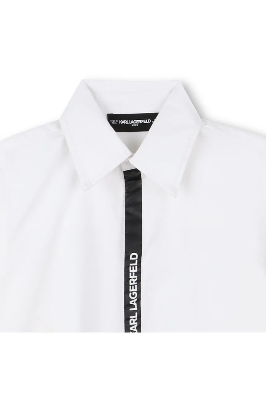 Karl Lagerfeld koszula bawełniana dziecięca biały Z30626.86.108