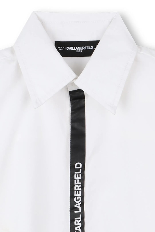 Karl Lagerfeld camicia di cotone per bambini bianco Z30626.114.150