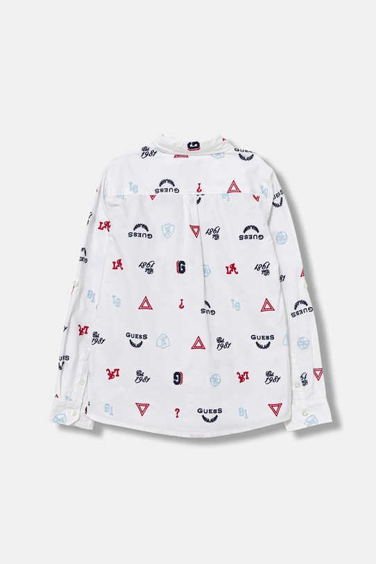 Guess koszula bawełniana dziecięca N5BH00.W9CL1.9BYA biały AW25