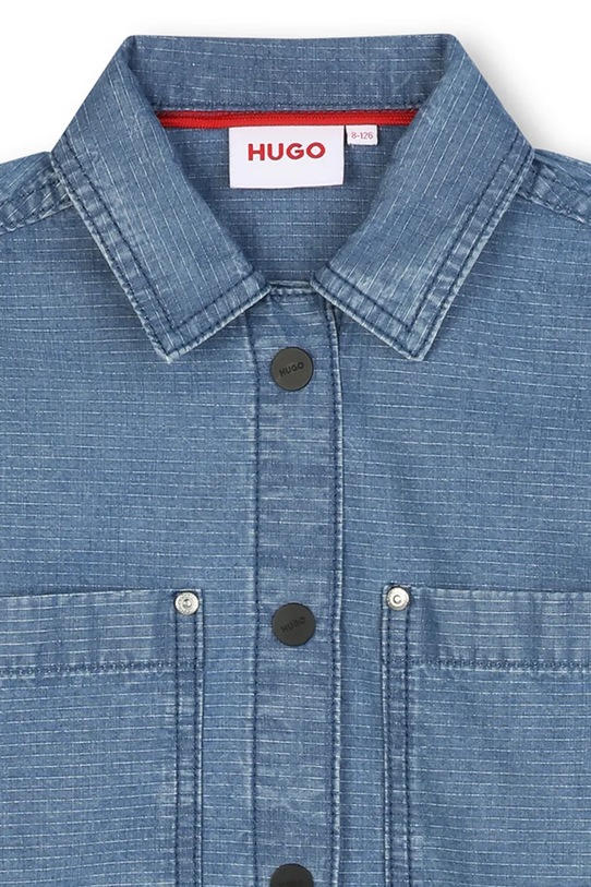 Παιδικό τζιν πουκάμισο HUGO μπλε G00528.114.150