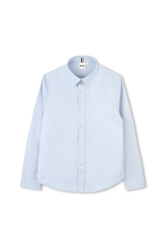 BOSS camicia di cotone per bambini J52675.102.108 blu AW25