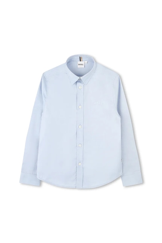 BOSS koszula bawełniana dziecięca J52675.102.108 niebieski AW25