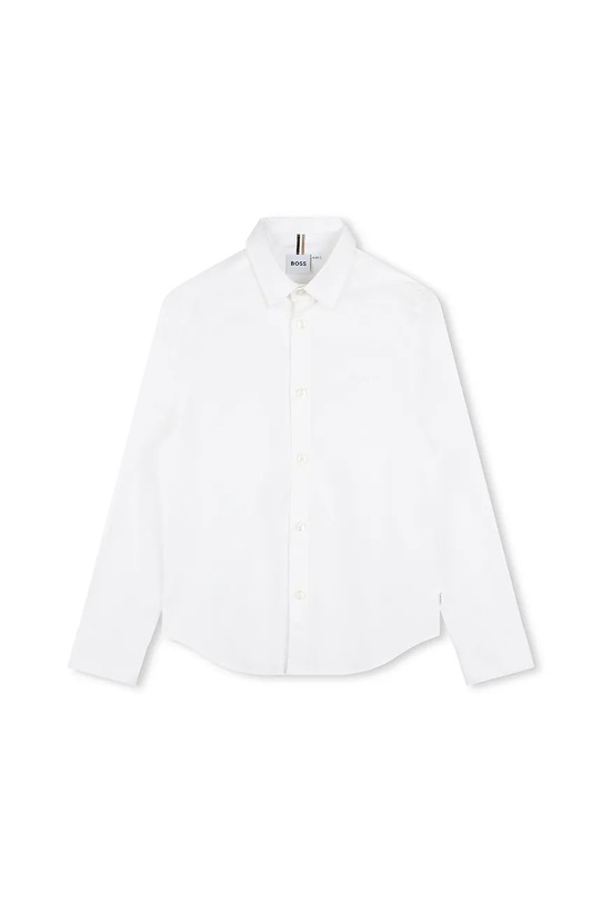 BOSS camicia di cotone per bambini J52675.114.150 bianco AW25