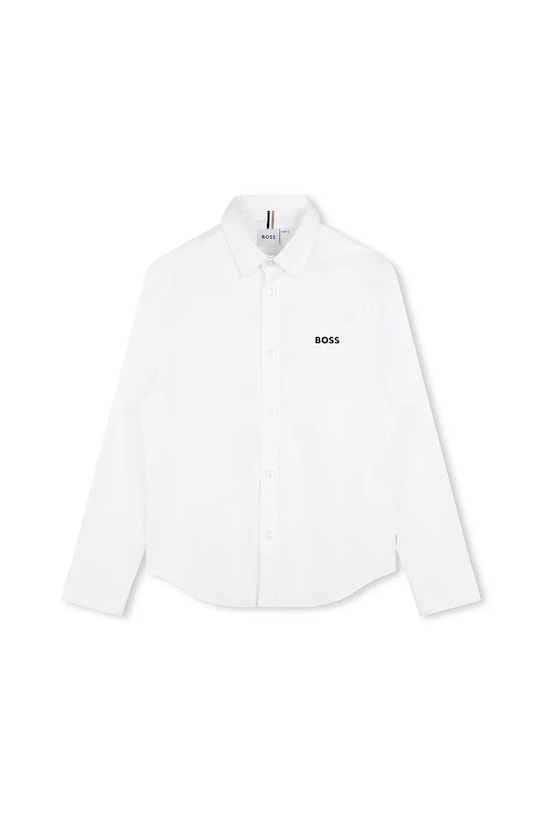 BOSS cămașă de bumbac pentru copii lung negru J52675.162.174