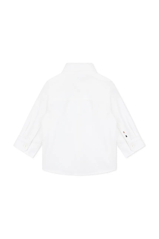 Μωρό βαμβακερό πουκάμισο BOSS J52681.86.94 λευκό AW25