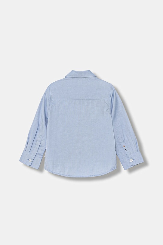 Μωρό βαμβακερό πουκάμισο BOSS J52681.86.94 μπλε AW25