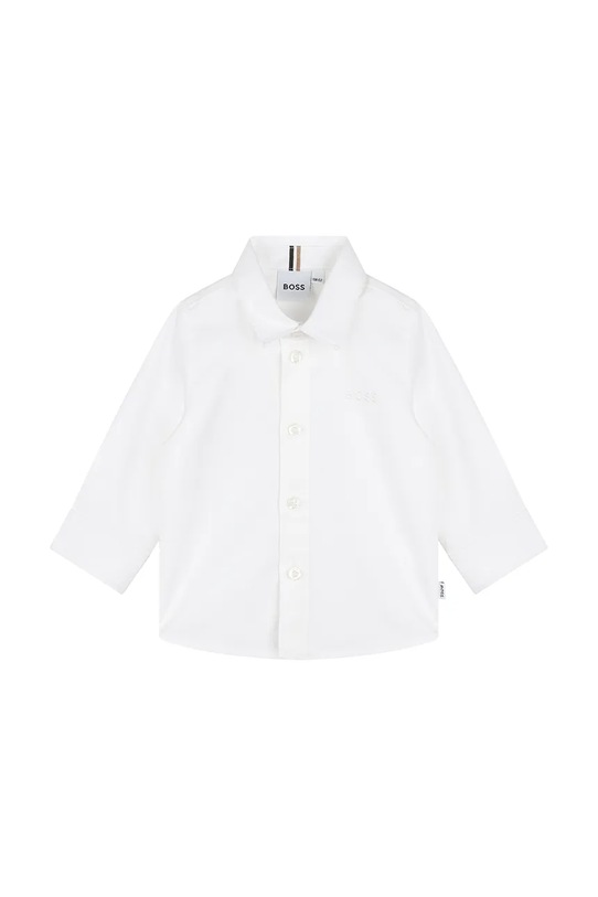BOSS cămașă din bumbac pentru bebeluși lung alb J52681.71.81