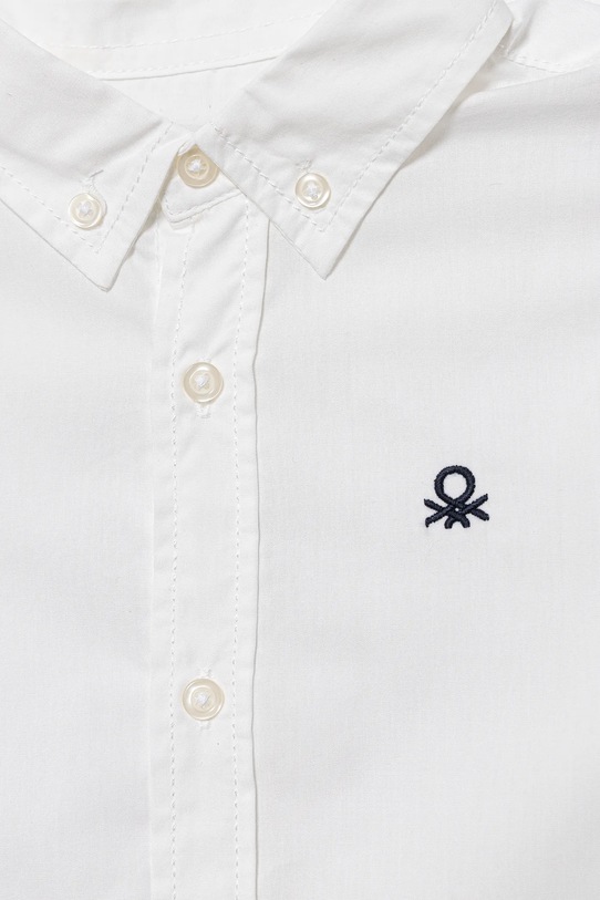 BIMBO United Colors of Benetton camicia di cotone per bambini 54AZCQ00R.G.Reprop.9BYA bianco