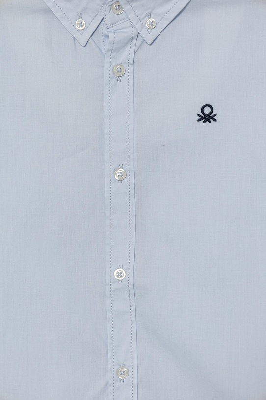 Αγορίστικα Παιδικό βαμβακερό πουκάμισο United Colors of Benetton 54AZCQ00R.G.Reprop.9BYA μπλε