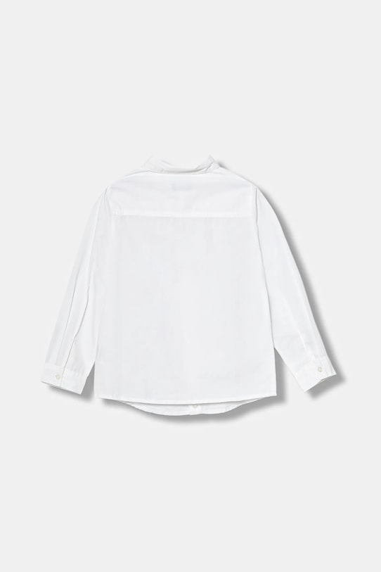 Παιδικό βαμβακερό πουκάμισο United Colors of Benetton 54AZGQ00J.P.Reprop.9BYA λευκό AW25