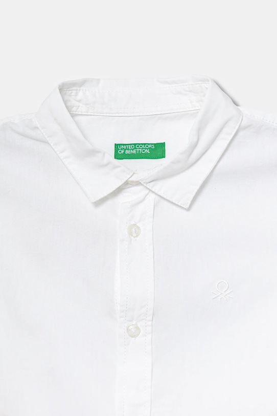 Chłopiec United Colors of Benetton koszula bawełniana dziecięca 54AZGQ00J.P.Reprop.9BYA biały