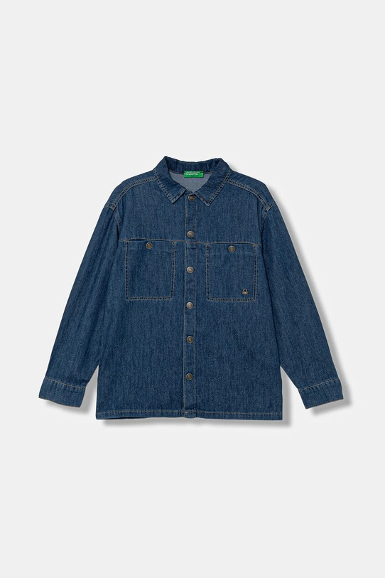 United Colors of Benetton koszula jeansowa dziecięca casual niebieski 5AD6CQ04C.G.seasonal