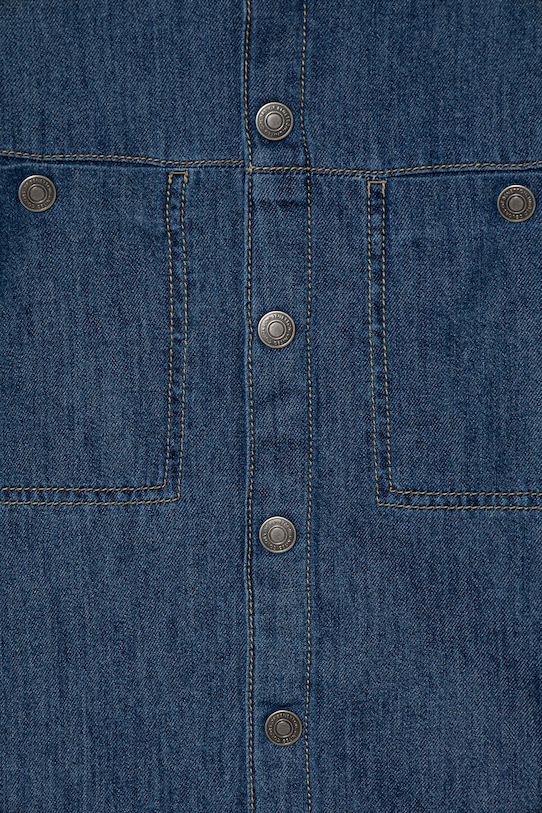 Αγορίστικα Παιδικό τζιν πουκάμισο United Colors of Benetton 5AD6CQ04C.G.seasonal μπλε