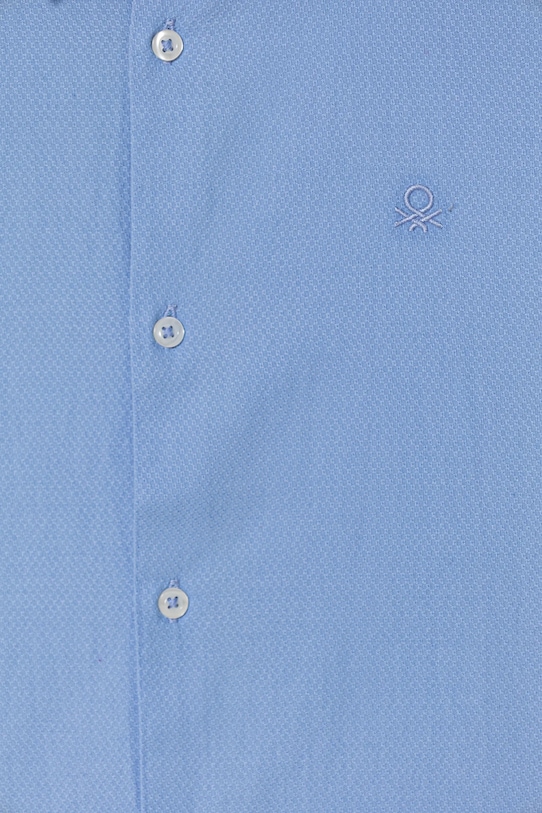 Мальчик Детская хлопковая рубашка United Colors of Benetton 5DGXCQ00T.G.Season.9BYA голубой