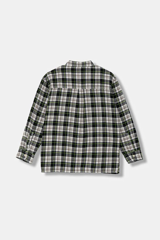 Παιδικό βαμβακερό πουκάμισο United Colors of Benetton 5LQHCQ04B.G.seasonal μαύρο AW25