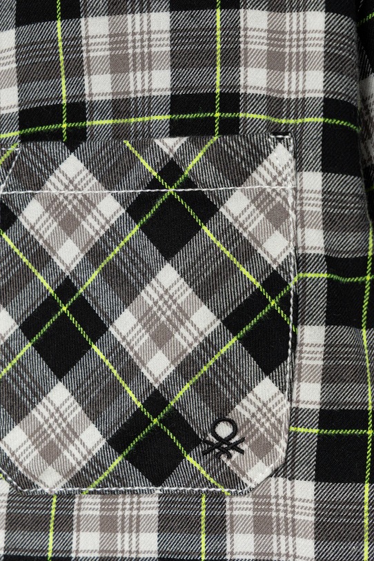 Αγορίστικα Παιδικό βαμβακερό πουκάμισο United Colors of Benetton 5LQHCQ04B.G.seasonal μαύρο