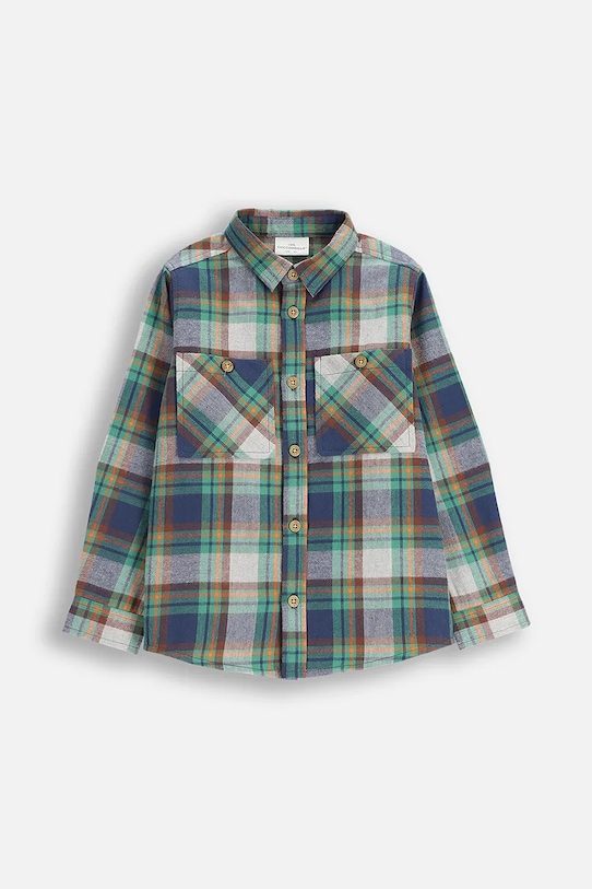 Coccodrillo koszula bawełniana dziecięca wzorzyste multicolor ZC5136101XBK