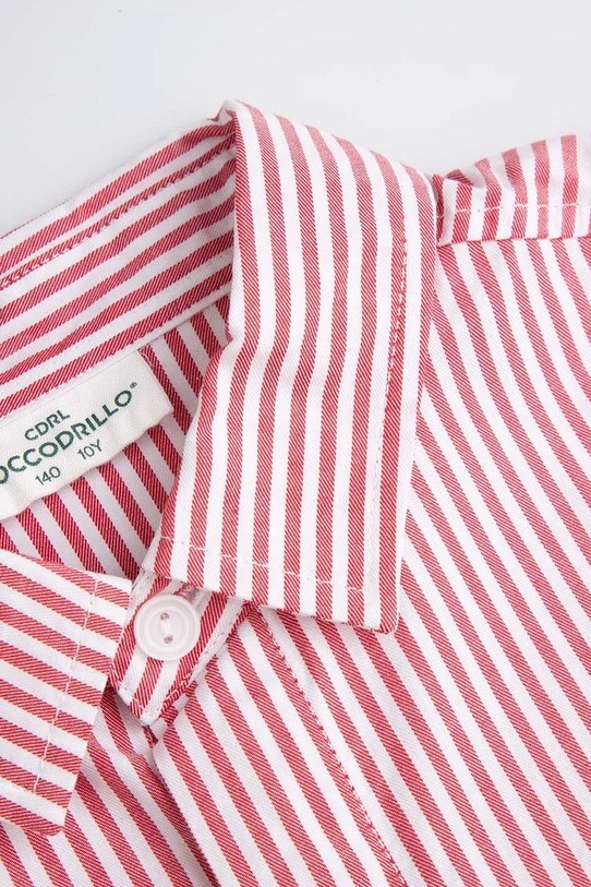 Chłopiec Coccodrillo koszula bawełniana dziecięca ZC5136104EJB pomarańczowy