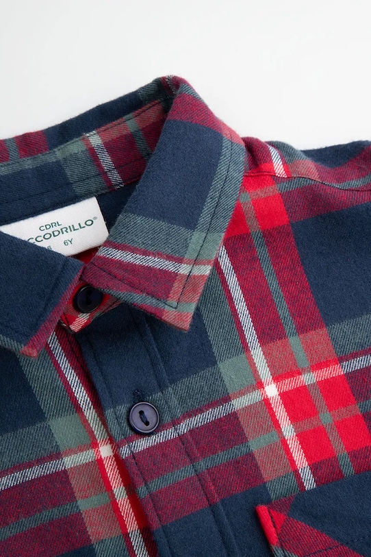 CHLAPEC Dětská bavlněná košile Coccodrillo ZC5136105EJB vícebarevná