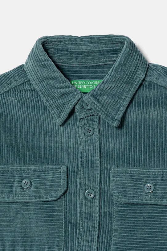 Chłopiec United Colors of Benetton koszula bawełniana 5IKTCQ04I.G.Seasonal zielony