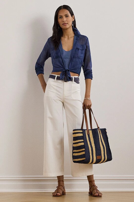 Ρούχα Πουκάμισο Lauren Ralph Lauren 200970723 μπλε