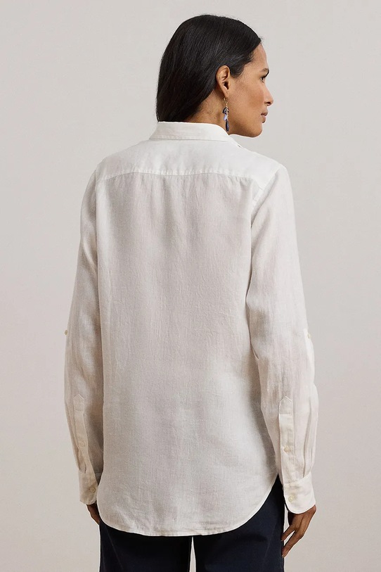 Ленена риза Lauren Ralph Lauren 200970750 бял AW25