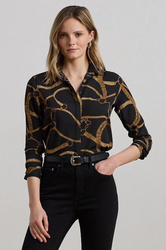 Lauren Ralph Lauren koszula regular czarny 200970823