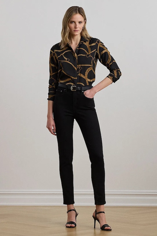 Odzież Lauren Ralph Lauren koszula 200970823 czarny