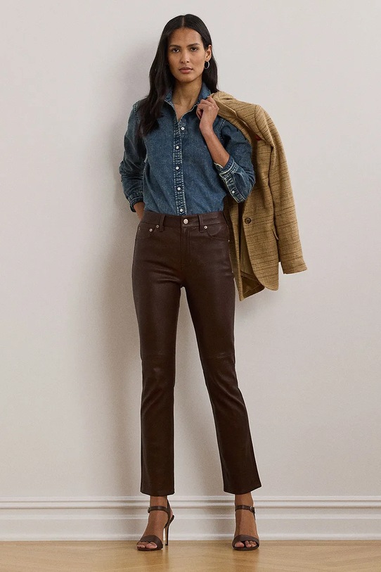 Одяг Джинсова сорочка Lauren Ralph Lauren 200971084 блакитний