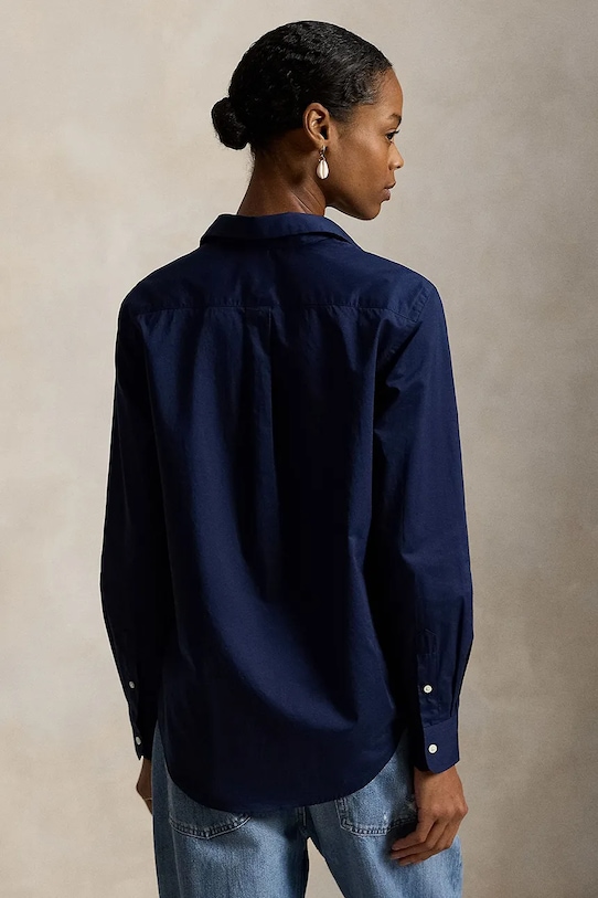 Polo Ralph Lauren koszula bawełniana 211A92177 granatowy AW25