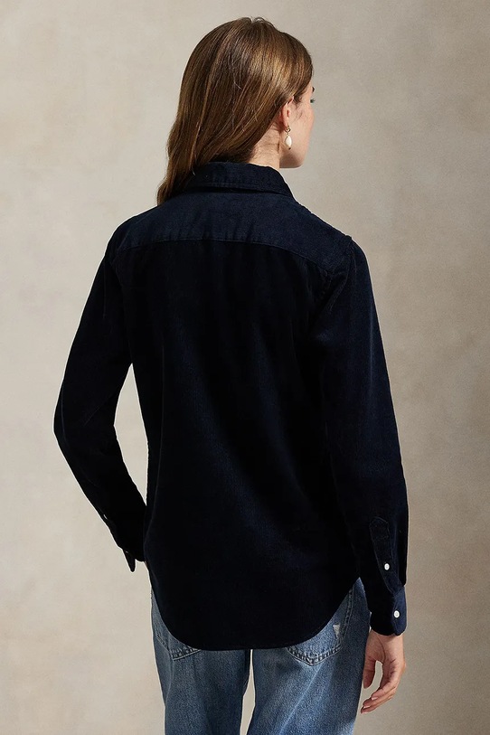 Вельветова сорочка Polo Ralph Lauren 211971526 темно-синій AW25