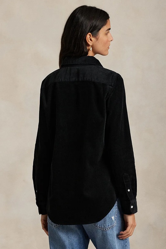 Polo Ralph Lauren koszula sztruksowa 211971526 czarny AW25