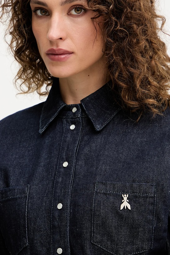 Patrizia Pepe cămașă jeans bleumarin 8C0795.D113