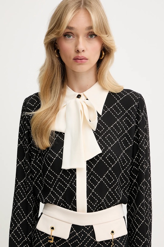 Elisabetta Franchi cămașă negru CA10456E2